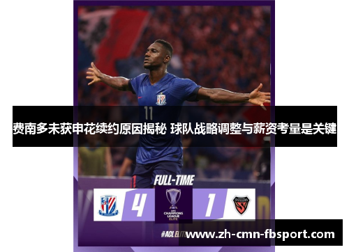 费南多未获申花续约原因揭秘 球队战略调整与薪资考量是关键