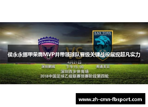 侯永永挪甲荣膺MVP并带领球队晋级关键战役展现超凡实力 侯永永挪甲荣膺MVP并带领球队晋级关键战役展现超凡实力